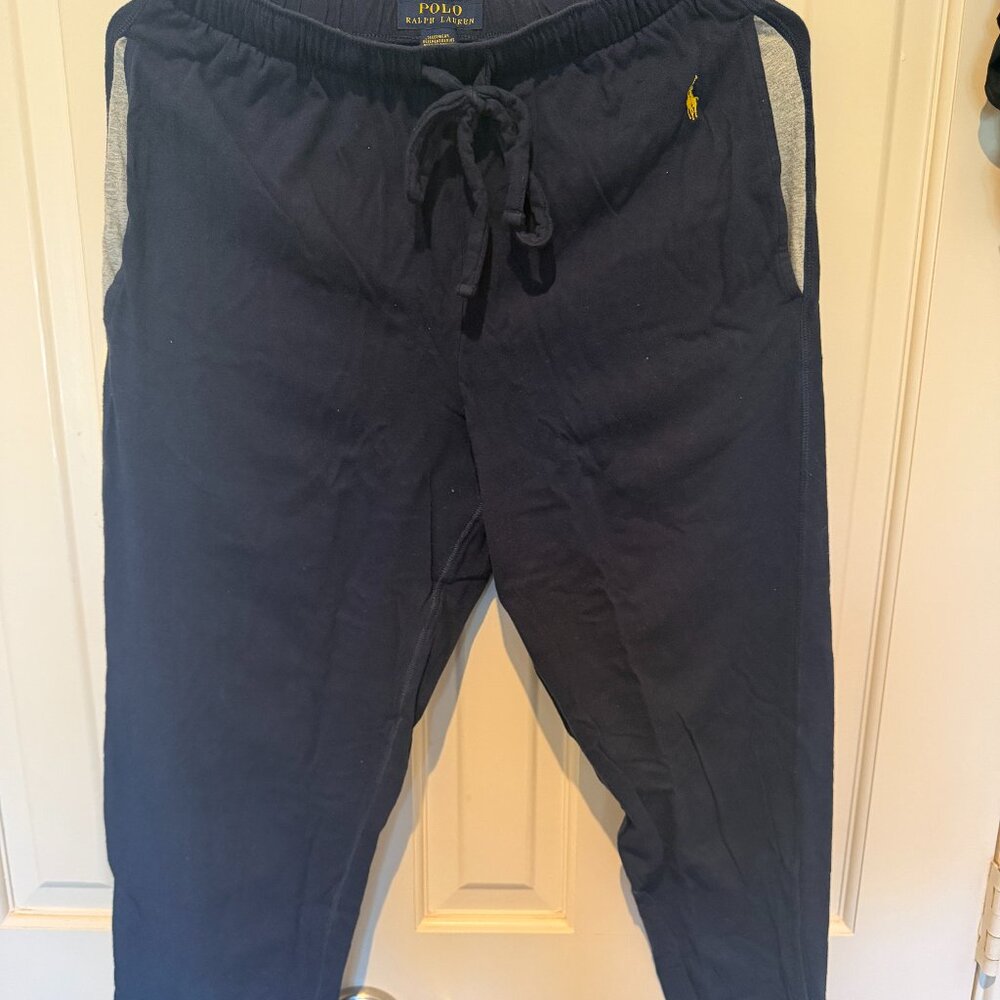 Polo Sport Ralph Lauren Lounge Jogger Sleepwear Men Pants Navy 100% SoftCotton